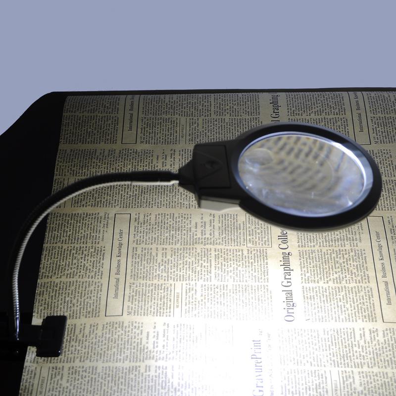 Clip-on LED Magnifying Diamond Painting Glass Tool With Lighted
