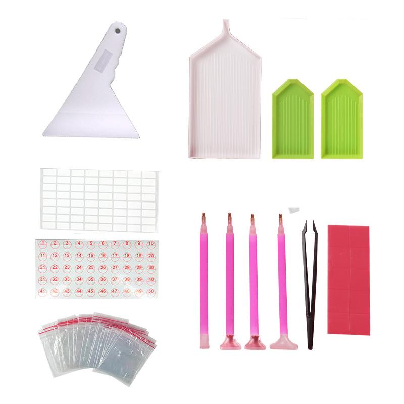 5D Diamond Painting Tools and Accessories Kits Roller pen Clay Tray stylo Diamond Embroidery Tray Box sets