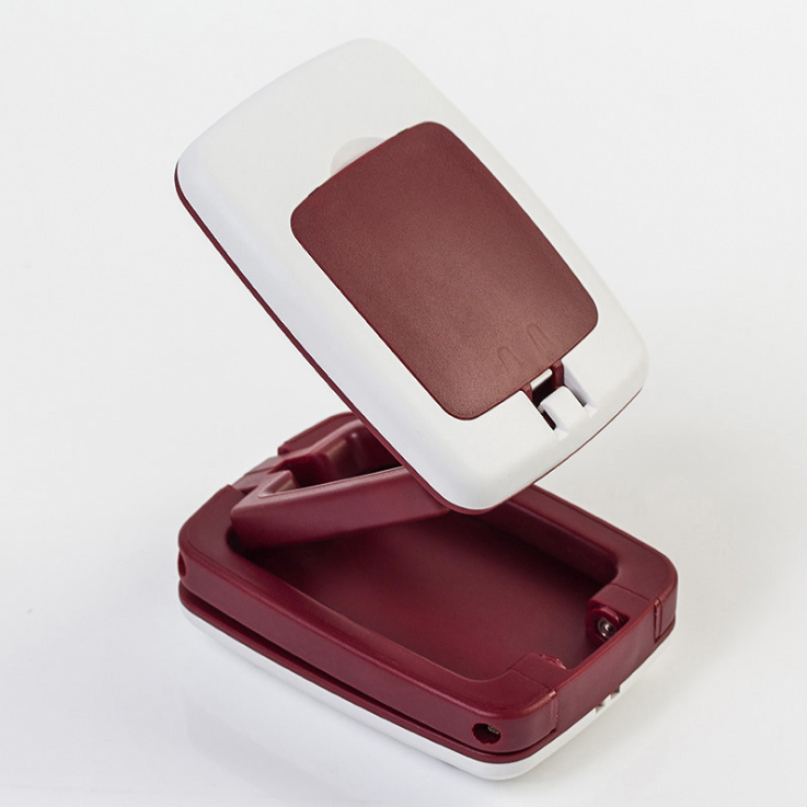 Folding 3X Magnifier Loupe Acrylic Magnifying Glass for Reading (Red) Tool