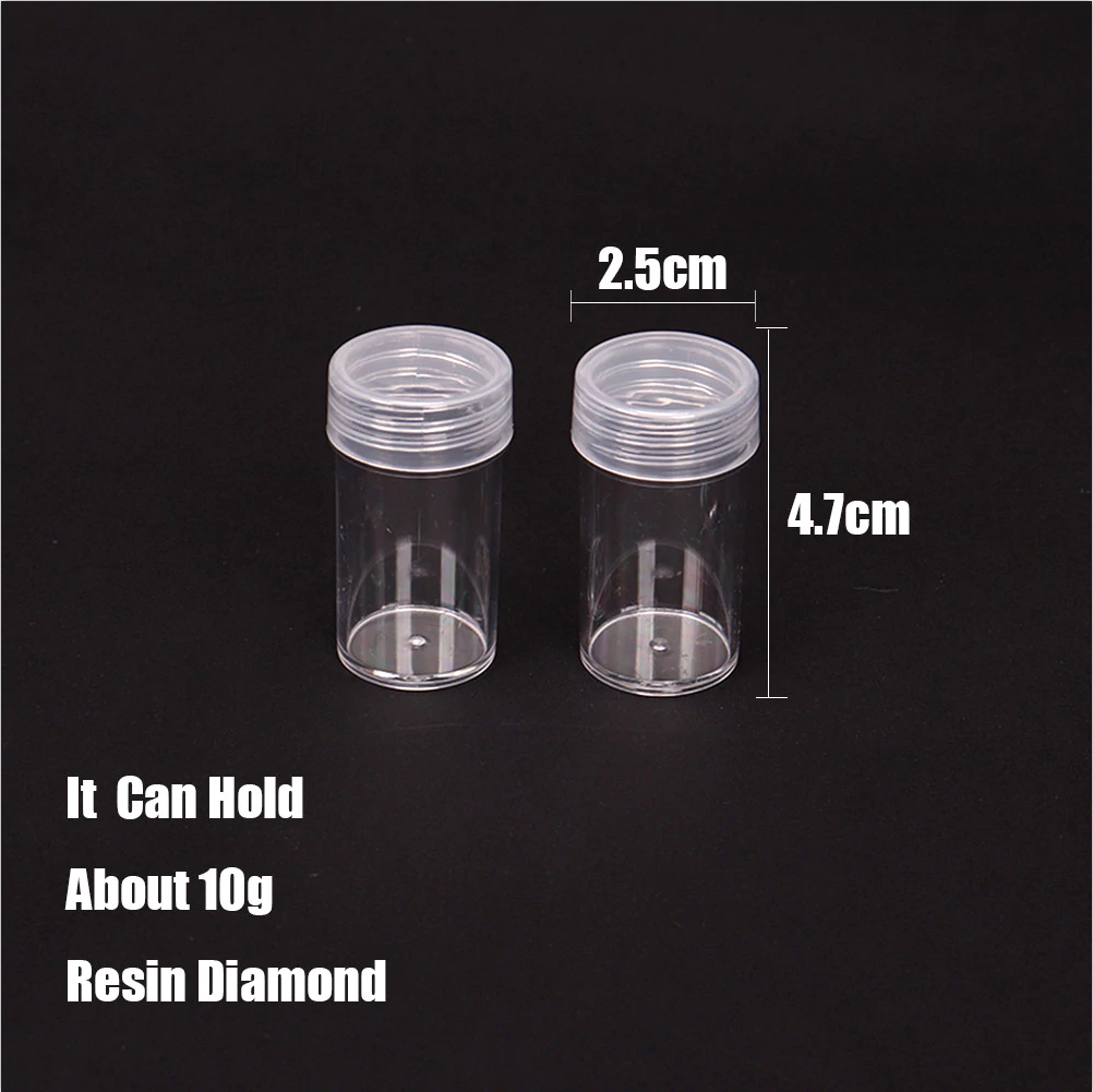 20pcs Bottles Diamond Painting Accessories Container Bottles Diamond Painting Tools Crystal Bead Storage jar