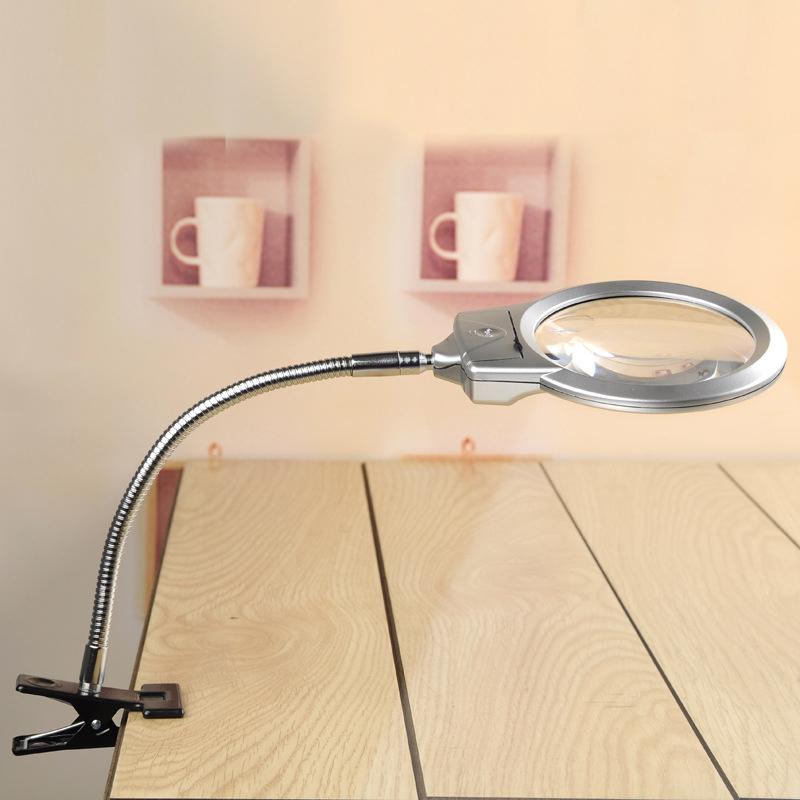 Clip-on LED Magnifying Diamond Painting Glass Tool With Lighted