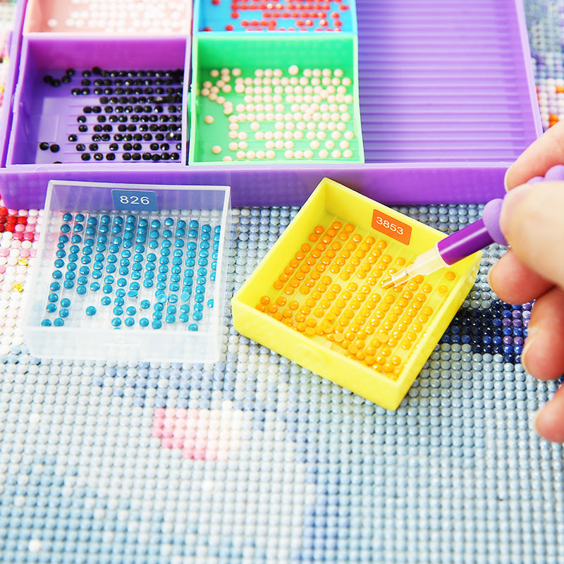 DIY Multifunctional Diamond Painting Drill Tray Tool Set(Mixed Color)