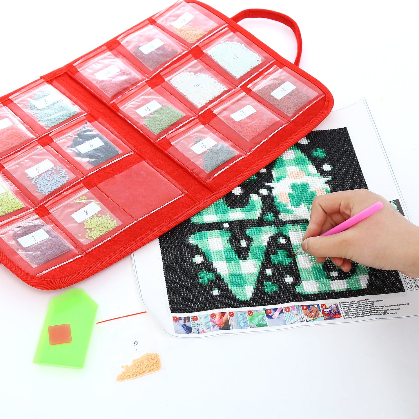 DIY Portable Diamond Painting Accessories Storage Bag | Tool