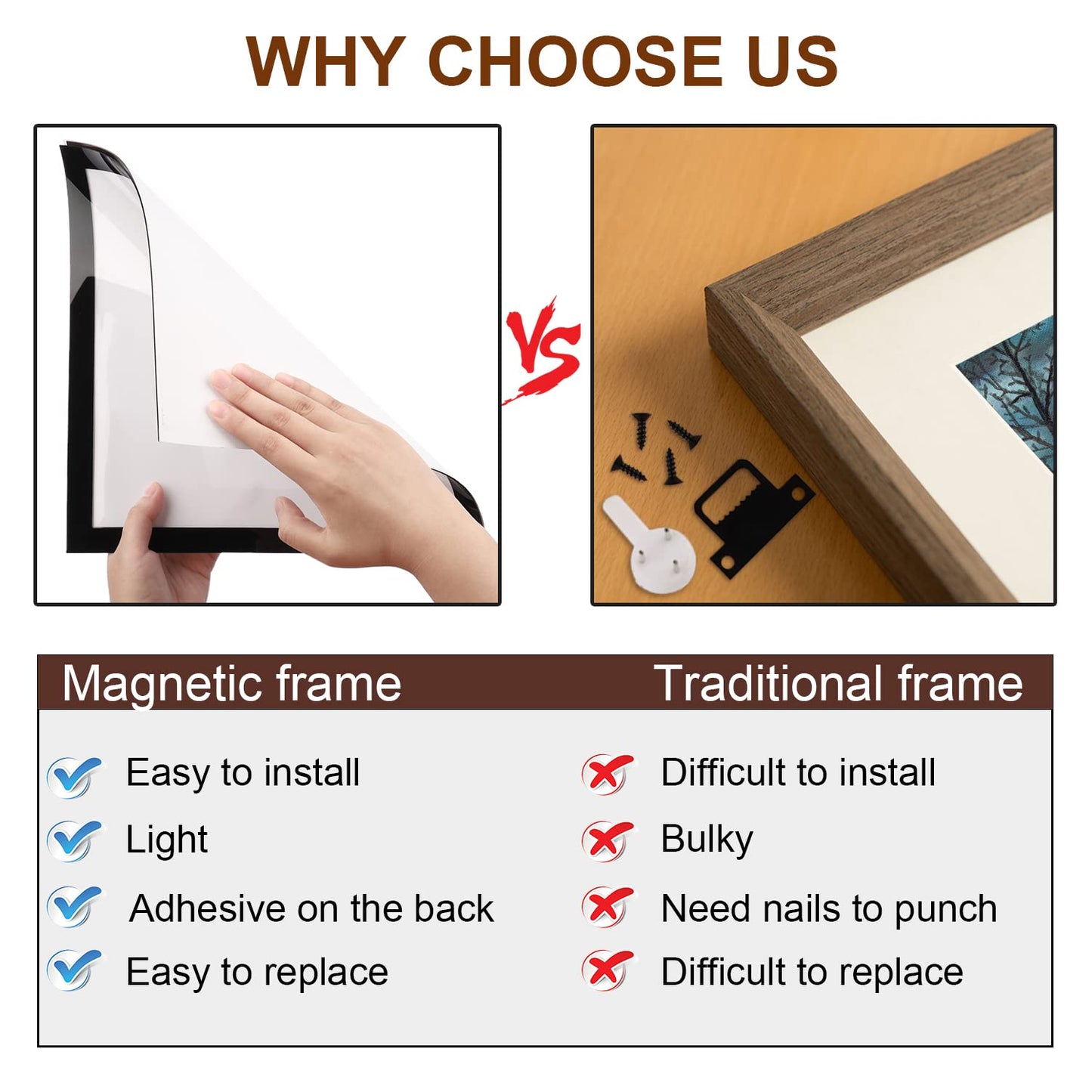 Magnetic Frame Picture Frame | tool | Reusable