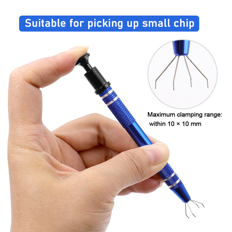 Diamond Painting Tool with Stainless Steel 4 Prong Grabber