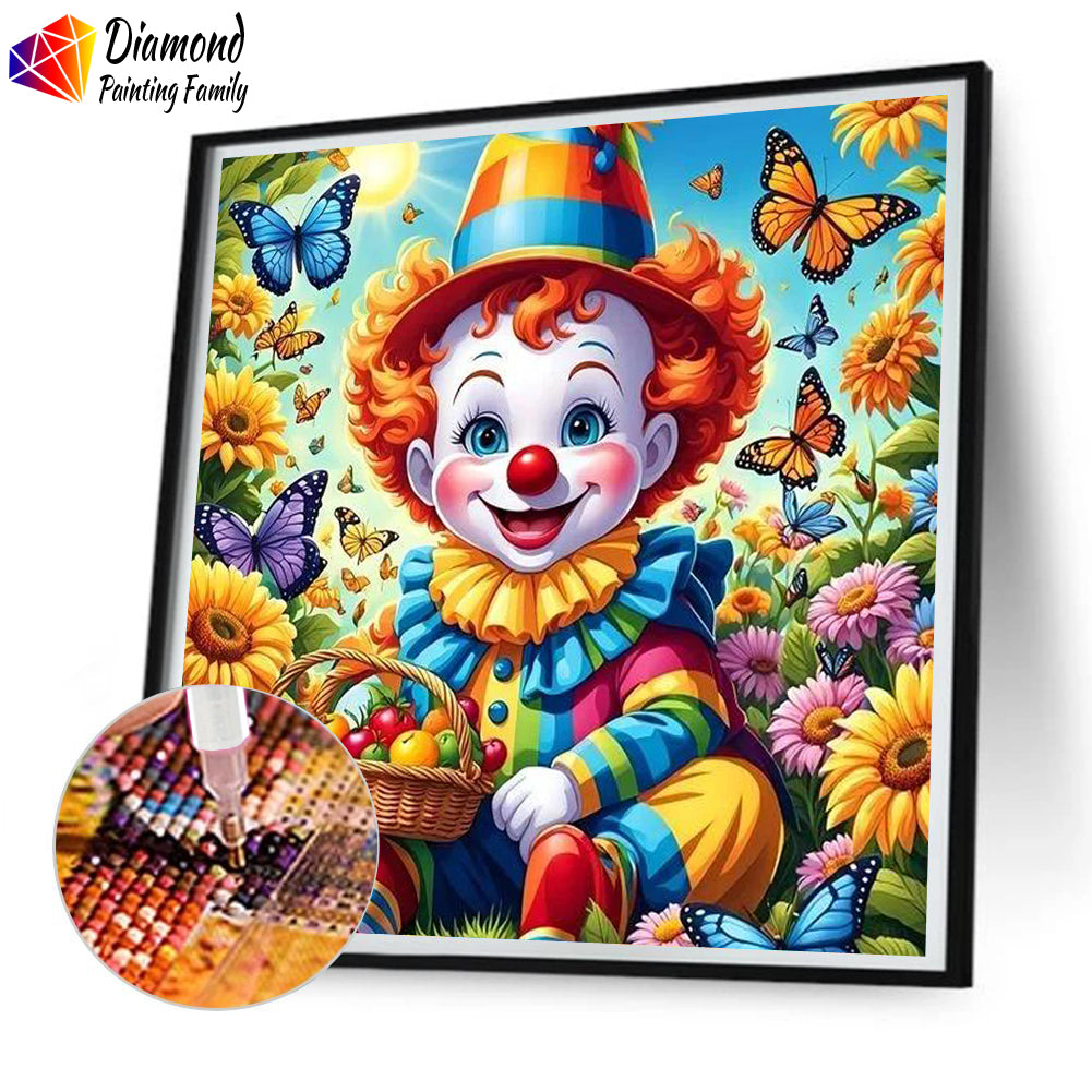 Diamond Painting Family Full Resin Square Fairy Dust Crystal AB Stone Diamond Painting Arts Joker Baby丨DF0032