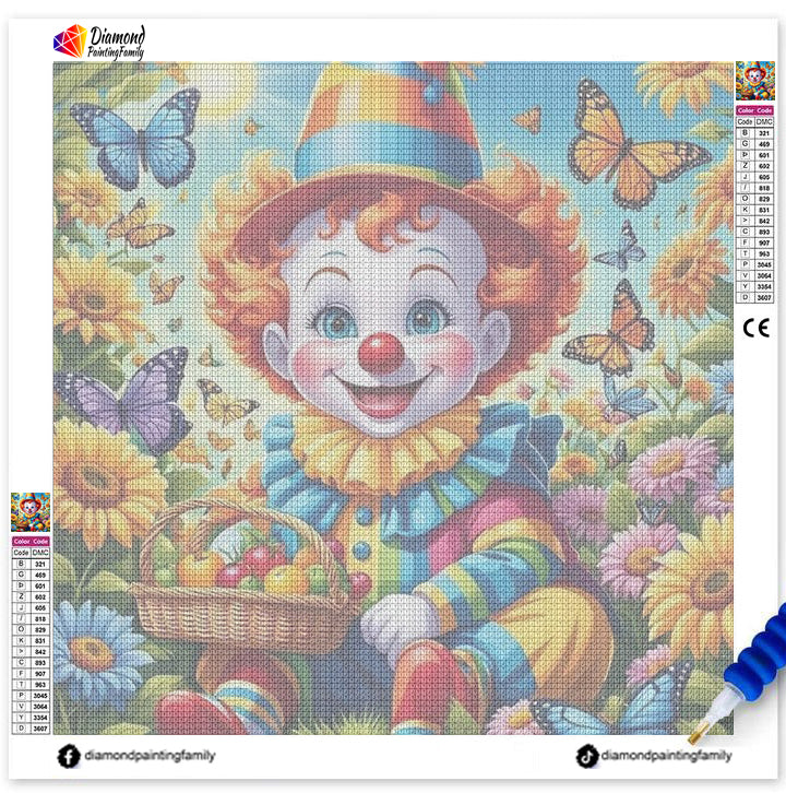 Diamond Painting Family Full Resin Square Fairy Dust Crystal AB Stone Diamond Painting Arts Joker Baby丨DF0032