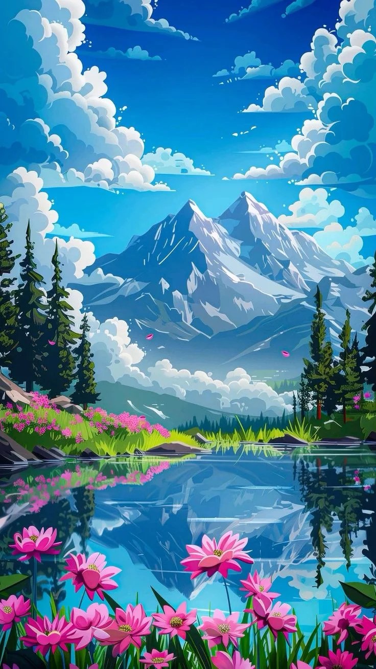 Diamond Painting Family Full Resin Square Fairy Dust Crystal AB Stone Diamond Painting Arts Mountain Lake丨DF0036
