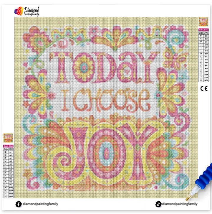 Diamond Painting Family Full Resin Square Fairy Dust Crystal AB Stone Diamond Painting Arts Joy Today丨DF0068