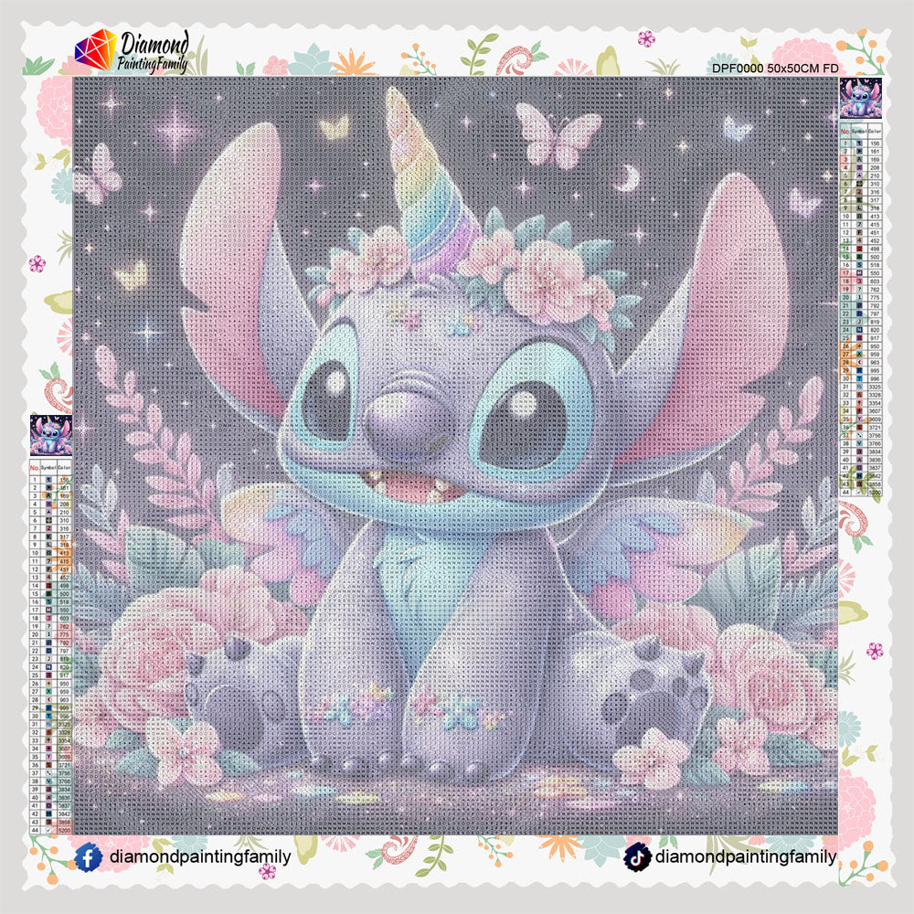 Diamond Painting Family Resin Square Fairy Dust Crystal AB Stone Diamond Painting Arts Colorful Flower Stitch丨DF0198