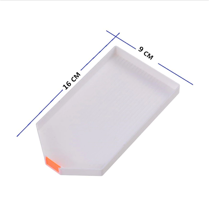 Diamond Embroidery Accessories Large Capacity Diamond Painting Tools White Plastic Tray Large Kit
