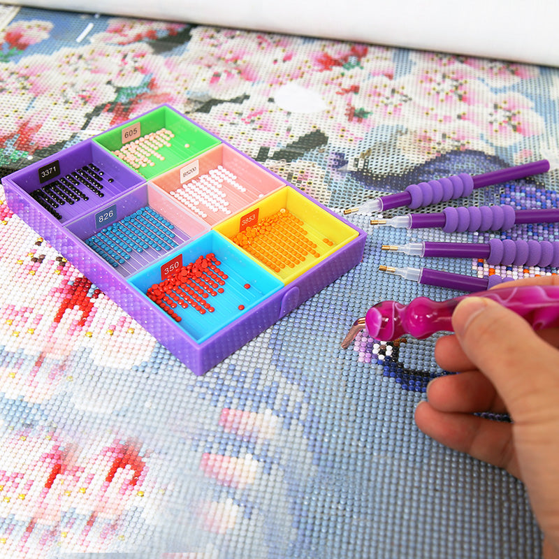DIY Multifunctional Diamond Painting Drill Tray Tool Set(Mixed Color)
