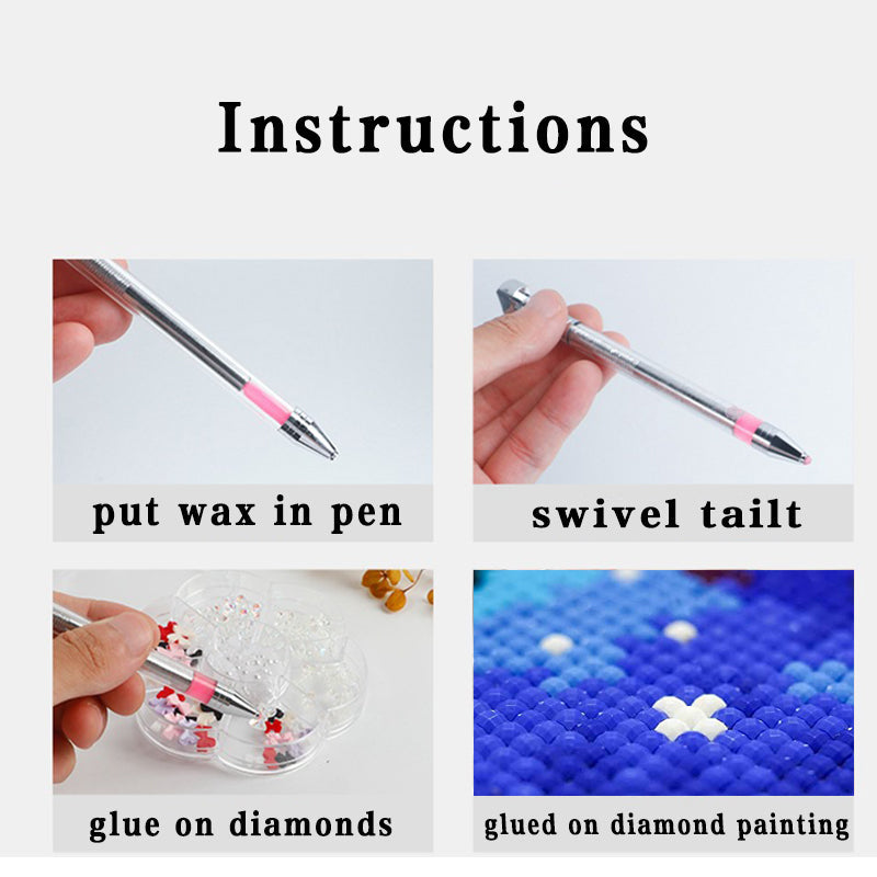 Refillable Wax Pen - Diamond Painting Pen | Stainless steel tool