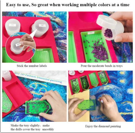 DIY Diamond Painting Diamond Tray Organizer Containers Tools