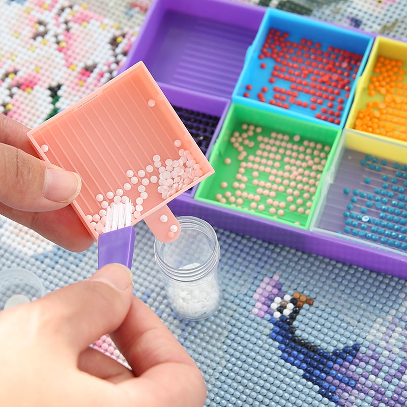 DIY Multifunctional Diamond Painting Drill Tray Tool Set(Mixed Color)