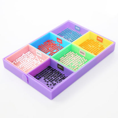 DIY Multifunctional Diamond Painting Drill Tray Tool Set（Mixed Color）