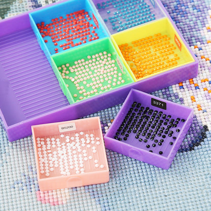 DIY Multifunctional Diamond Painting Drill Tray Tool Set（Mixed Color）