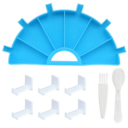 Diamond Painting Tools | 6 Section Palm Trays 9 piece set