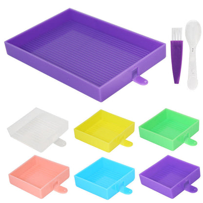 DIY Multifunctional Diamond Painting Drill Tray Tool Set（Mixed Color）