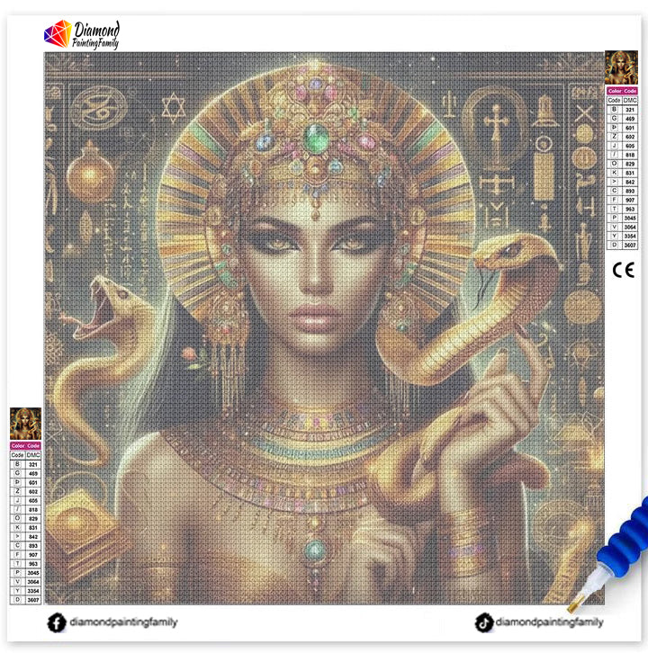 Luxury Diamond Painting Square Drill Queen of Egypt