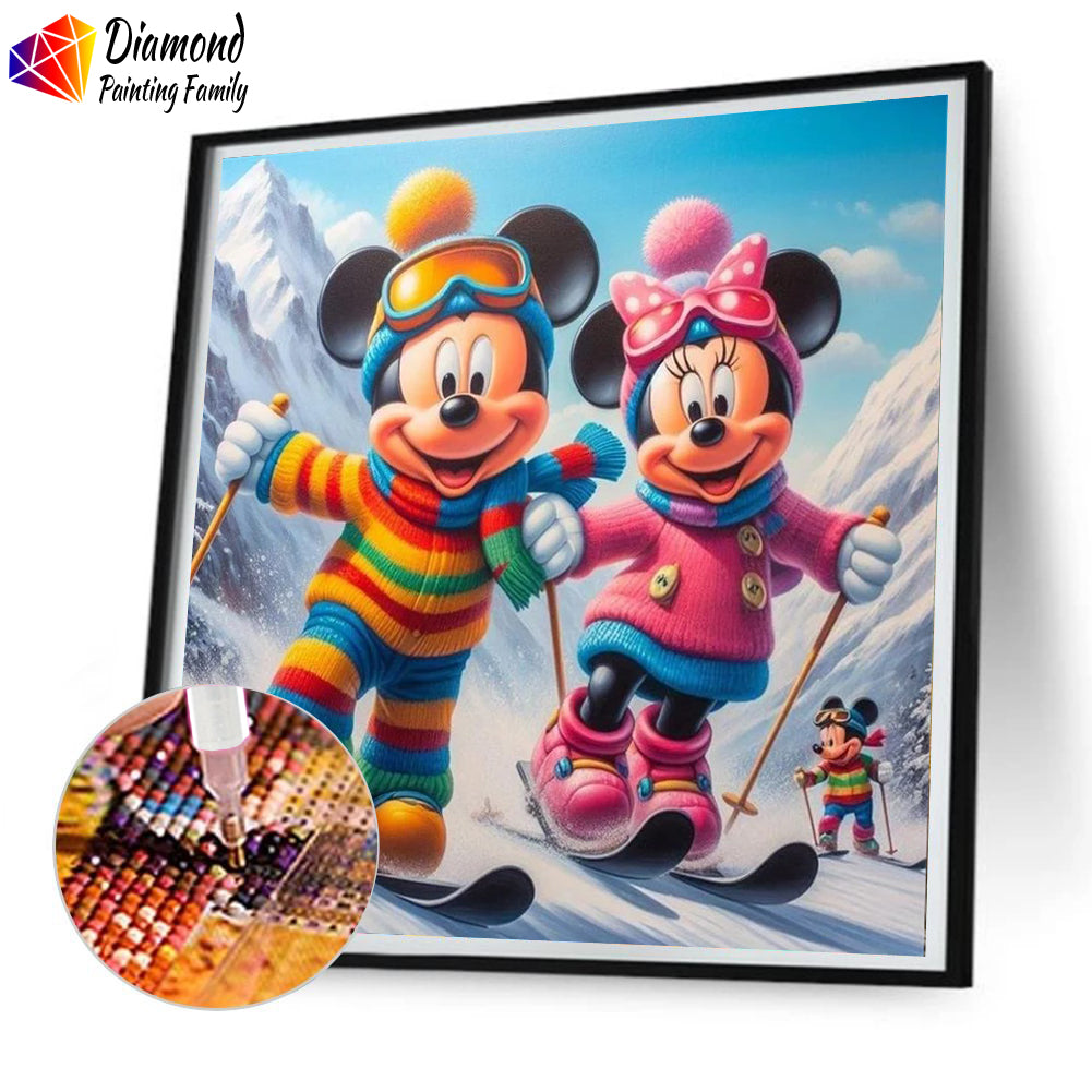 Luxury Diamond Painting丨Skiing Mickey Mouse DPF0010