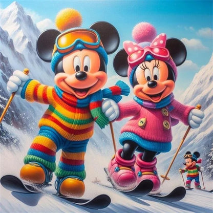 Luxury Diamond Painting丨Skiing Mickey Mouse DPF0010