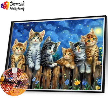 Luxury Diamond Painting丨Night Cats DPF0023