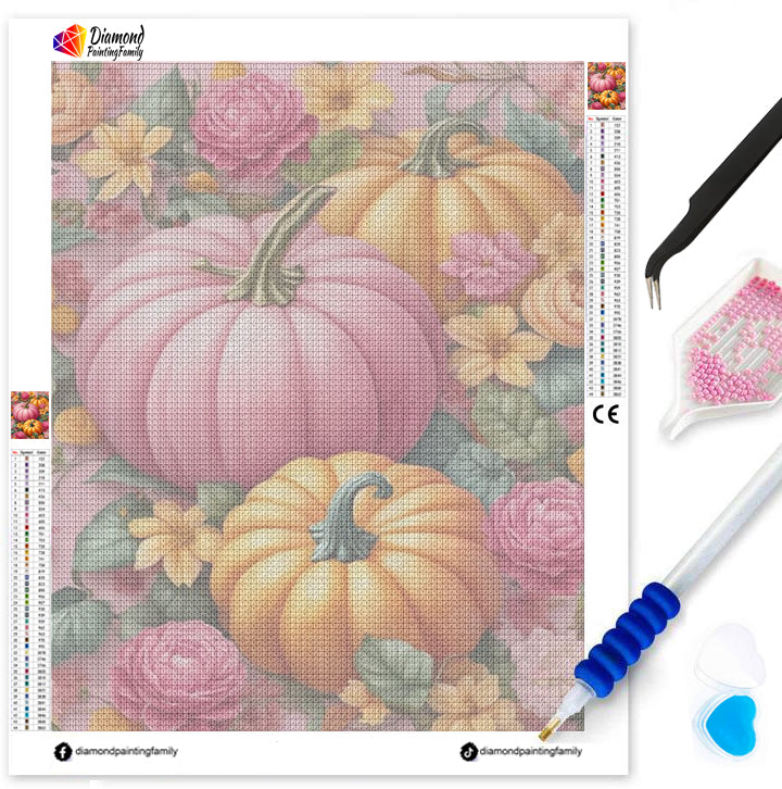 Luxury Diamond Painting丨Colorful Pumpkins DPF0029