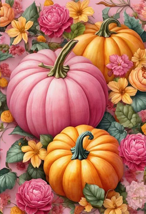 Luxury Diamond Painting丨Colorful Pumpkins DPF0029