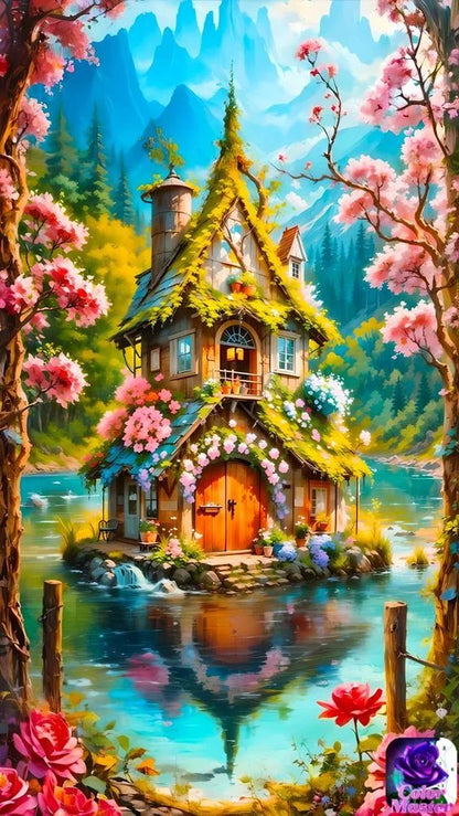 Luxury Diamond Painting丨Fairy Tale House DPF0042