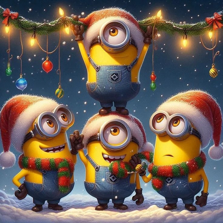 Luxury Diamond Painting丨Christmas Minions DPF0046