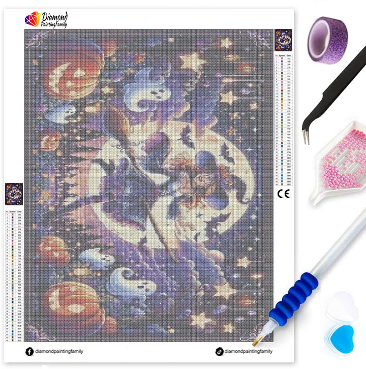 Luxury Diamond Painting丨Halloween Witch DPF0047