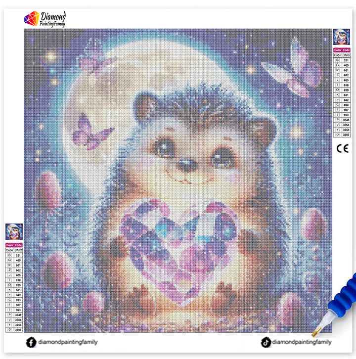 Luxury Diamond Painting丨Moon Hedgehog DPF0060