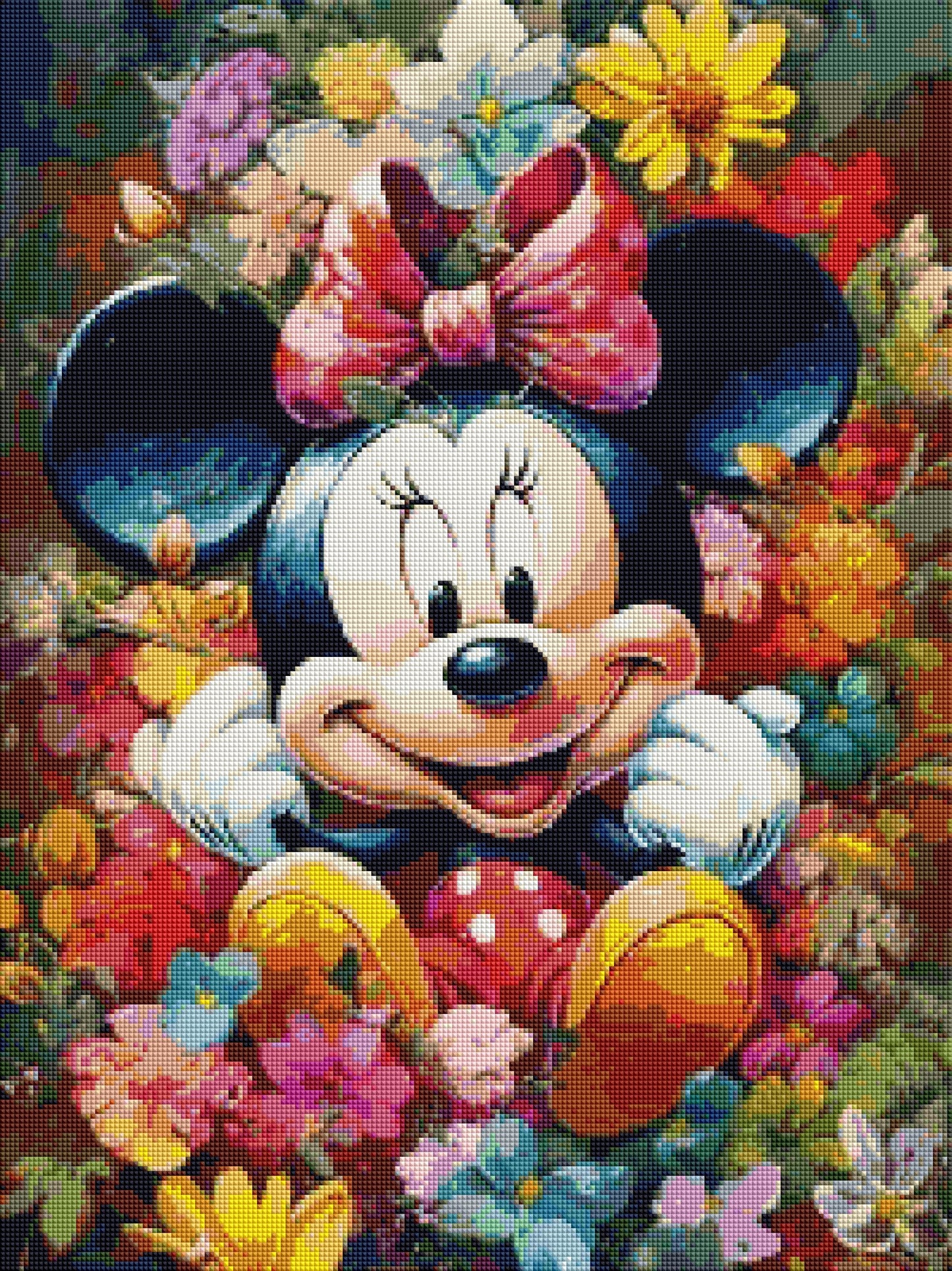 Luxury Diamond Painting丨Mickey On Flower DPF0063