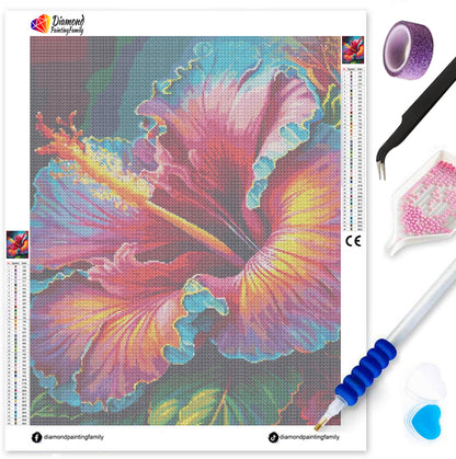 Diamond Painting Family Full Resin Square Fairy Dust Crystal AB Stone Diamond Painting Arts Magical Flower丨DF0094