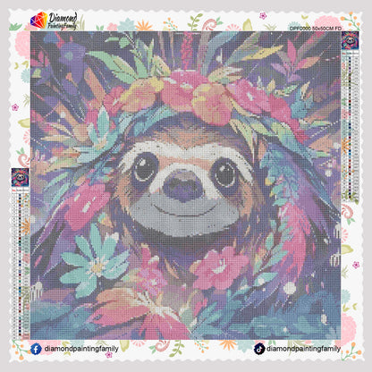 Diamond Painting Family Full Resin Square Fairy Dust Crystal AB Stone Diamond Painting Arts Flash In Flower丨DF0099