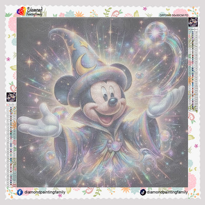 Diamond Painting Family Resin Square Fairy Dust Crystal AB Stone Diamond Painting Arts Magic Mickey丨DF0186