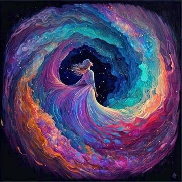 Diamond Painting Family Resin Square Fairy Dust Crystal AB Stone Diamond Painting Arts Colorful Lady丨DF0192