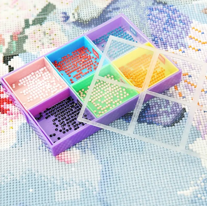 DIY Multifunctional Diamond Painting Drill Tray Tool Set（Mixed Color）