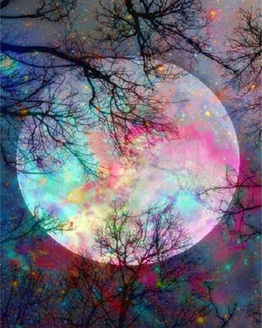 5D Diamond Painting Bright Moon Full Drill Embroidery Cross Stitch Picture